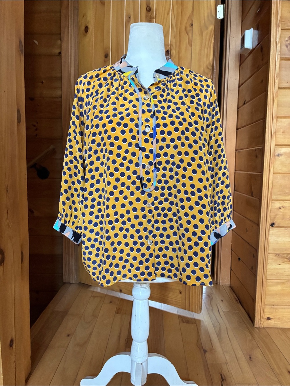 Silk blouse tucker nyc